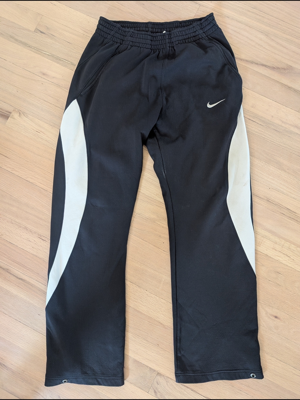 Nike Men's Black and White Basketball Pants